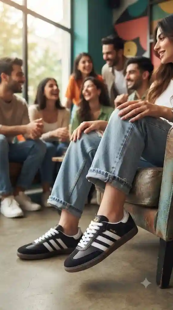 کفش ونس زنانه سامبا مشکی کد 278